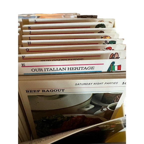 Vintage 1973 McCall's Great American Recipe Card Collection w/Box and Index - Picture 7 of 15